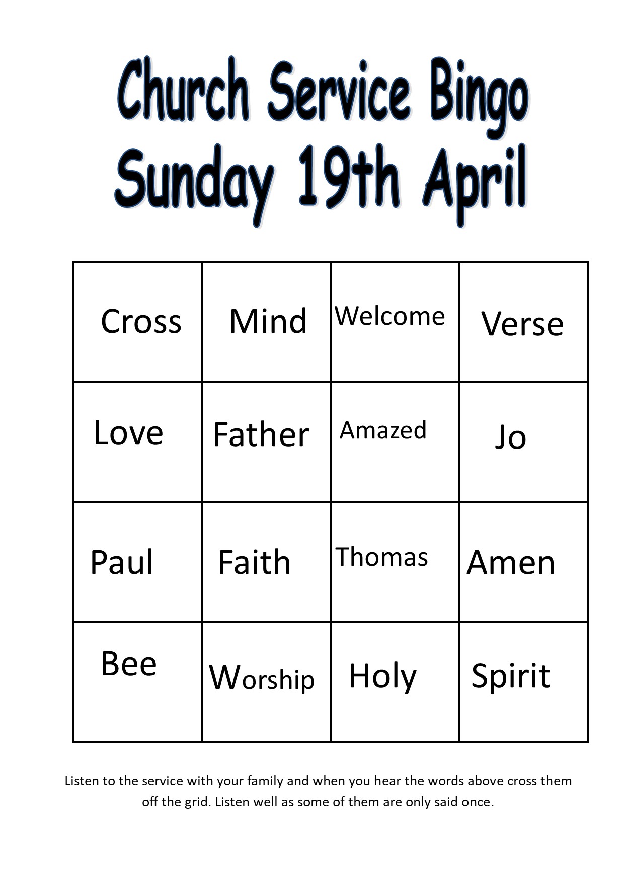 TJC Church bingo 19April20